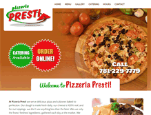 Tablet Screenshot of pizzapresti.com